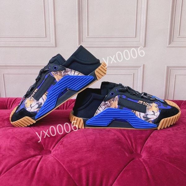 

2023r sneaker casual shoes womens fashion mesh calfskin patchwork black white sneakers knit technical platform trainers