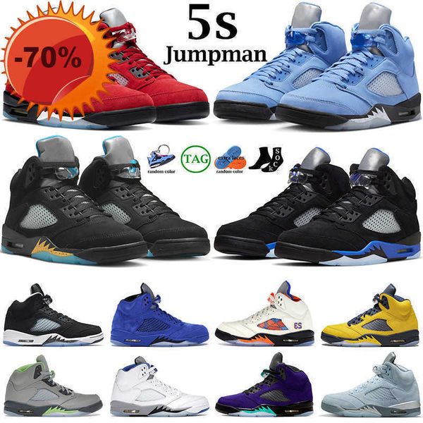 

5s new basketball shoes men jumpman 5 unc dark concord green bean racer blue bluebird moonlight raging red aqua what the anthracite mens