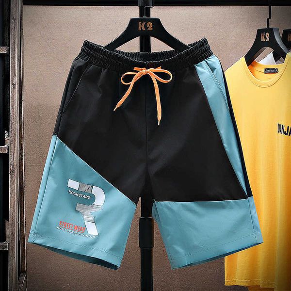

men's shorts summer new casual pants men's casual shorts men's fashion capris shorts men's guard pants, White;black