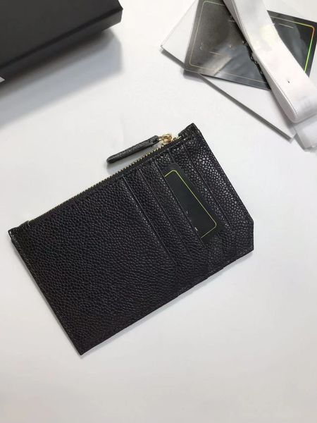 

coin pocket designer cards holder coins purse designer wallets zippy wallets tartan leather with box dustbag lamskin caviar gold silver hard, Red;black