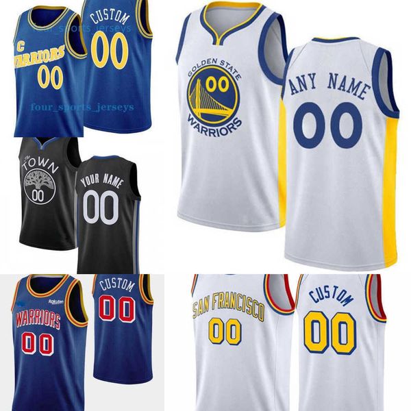 

2023 basketball jersey men women youth golden state''warriors''custom 23 draymond green 5 kevon looney 1 jamychal green, Black;red