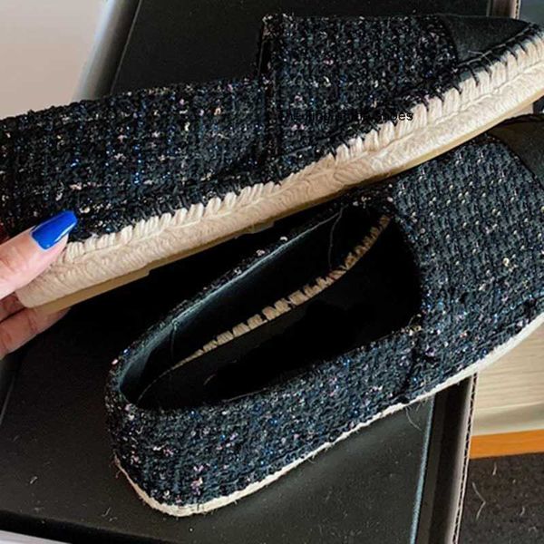 

dress shoes slip on thick soled small fragrant fisherman's flat soles 2022 summer new straw woven loafer women's lefu shoes 1208, Black