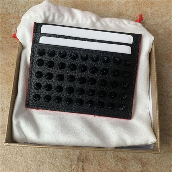 

new fashion willow nail head layer cowhide card bag mini trend credit card bag willow nail small card bag236c, Brown;gray