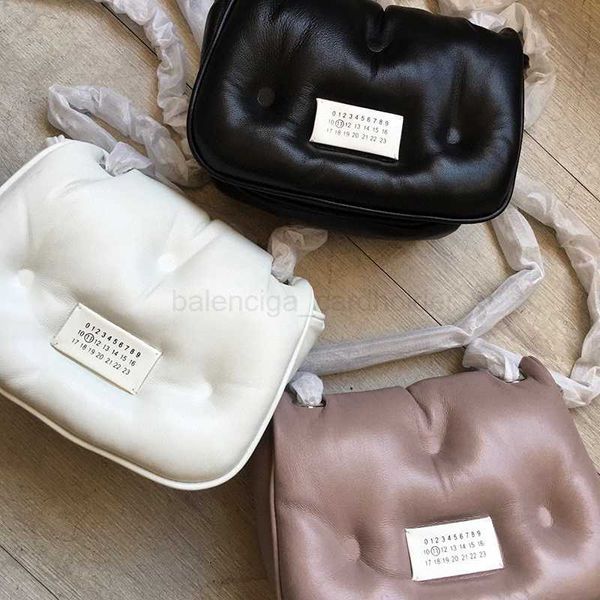 

niche style margiela margiela magilla mm6 cheng xiao same sheepskin underarm bag cloud bag chain strap shoulder bag