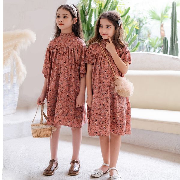 

girl s dresses 6m to 18y kids baby girls teen summer women midi children clothing fashion sisters floral romper 7001 230317, Red;yellow