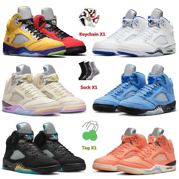 

2023 jumpman 5s sneaker basketball shoes 5 concord racer blue raging bull red suede jade horizon sail what the outdoor sport sneakers 40-47