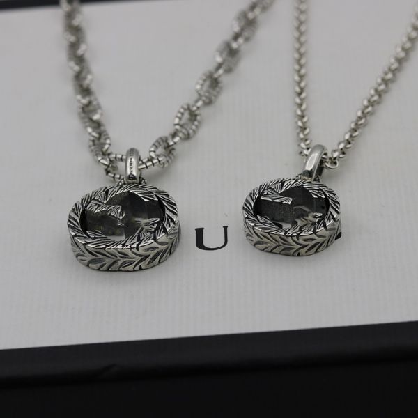 

designer fashion necklace choker chain sier plated gold plated stainless steel letter pendant necklaces for women, Silver