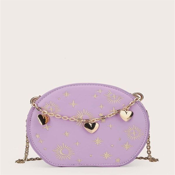 

evening bags korean fashion chain handbag clutch casual shoulder messenger star small round valorant tablet 230320