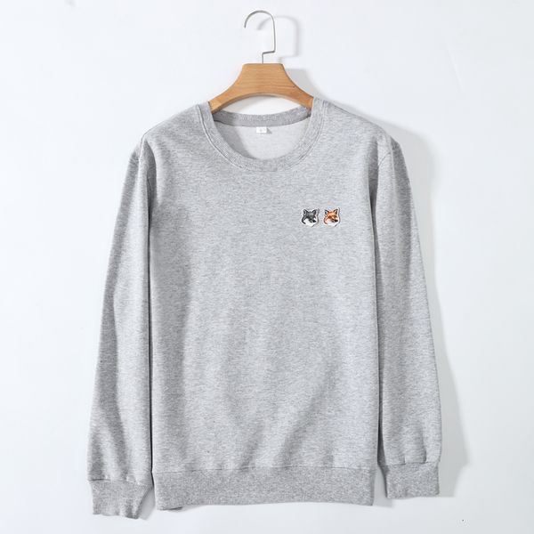 

women's tshirt women and men spring autumn lovers pure cotton tees o neck cotton long sleeve 230317, White