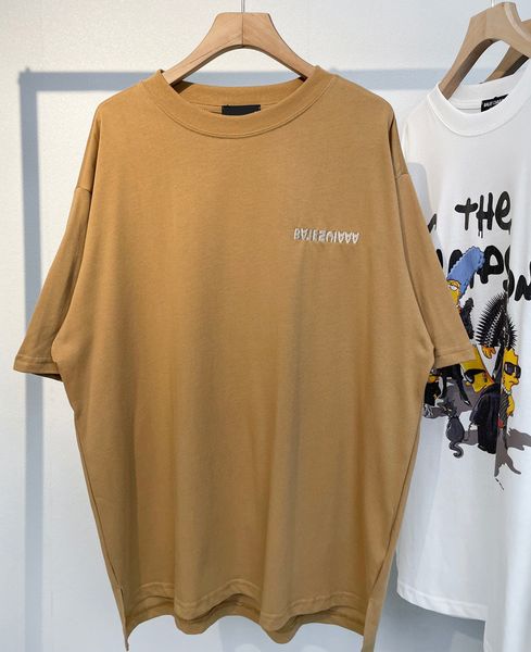 

men's plus tees & polos round neck embroidered and printed polar style summer wear with street pure cotton qqdc, Black;brown