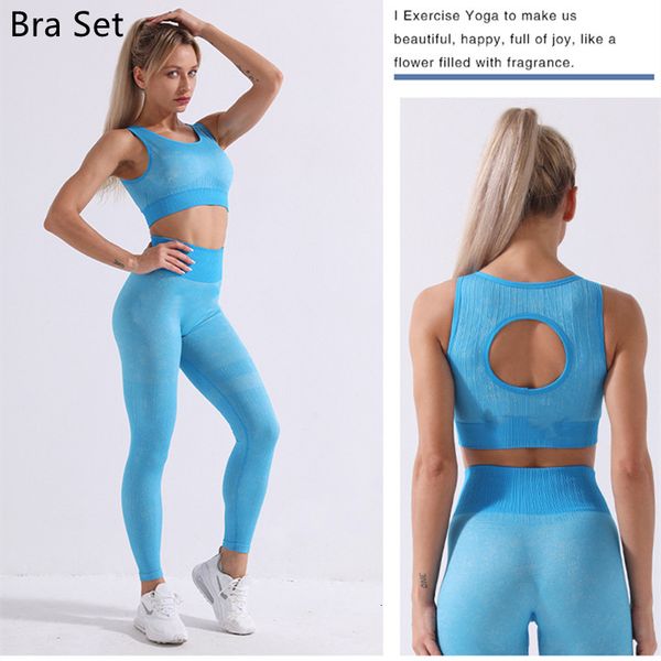blue bra set