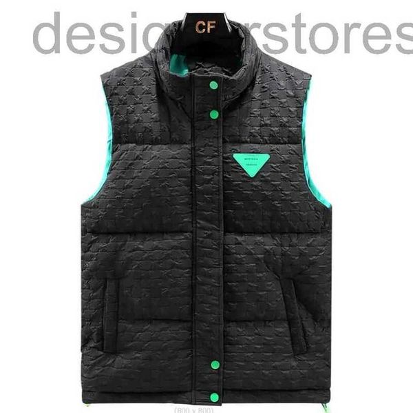 

designer men's vests 2022 winter designer brand new business casual pocket warm waistcoat men autumn outfits sleeveless coat jacket gre, Black;white