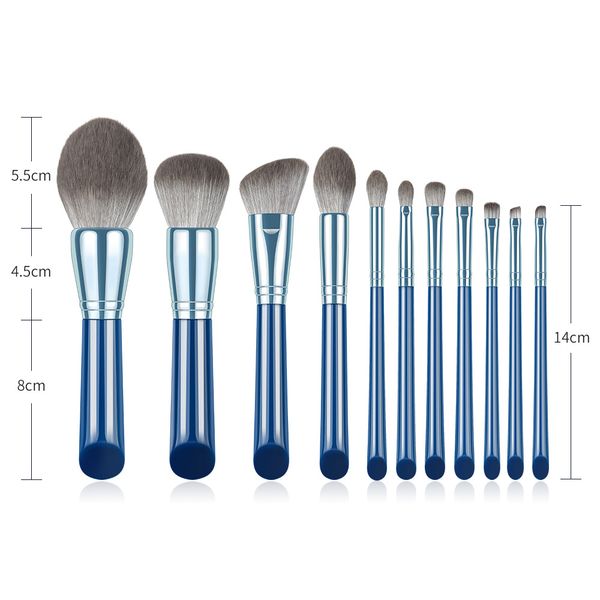 

beauty items 11pcs synthetic hair makeup brush set manufacturer