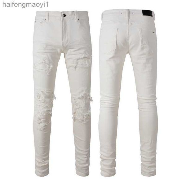 

pants amirs amiris new coolguy arrivals mens luxury designer biker denim jeans holes trousers jean man clothing #7592 9xpa, Blue