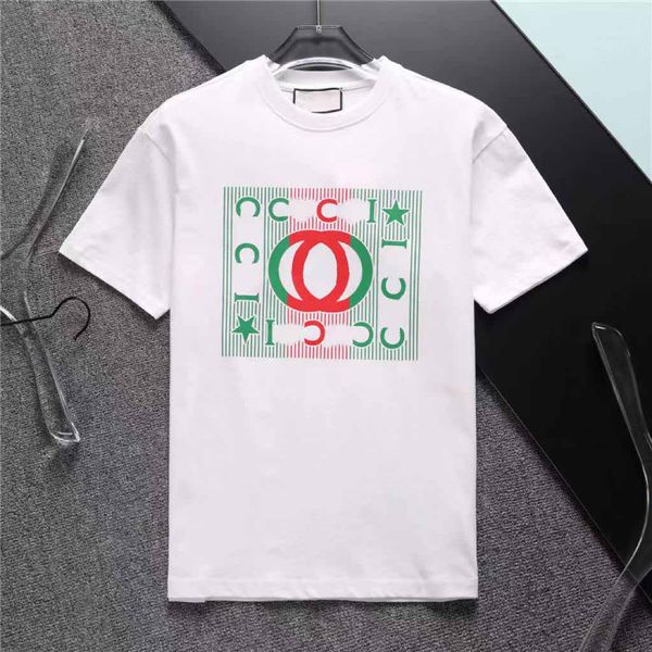 

fashion mens t shirts women designers t-shirts tees apparel man s casual chest letter shirt luxurys clothing, White;black