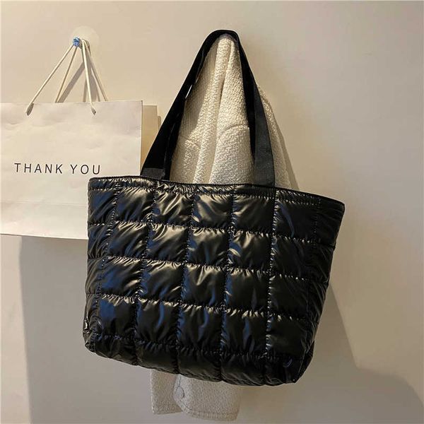 

women new cotton clothing handbags autumn and winter shoulder bags large capacity fashion ladies bags shopping and travel bags 230308