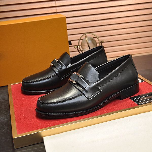 

new designer shoes men loafers casual shoe luxury fashion dress shoe leather shoes black sneaker original box size 38-45