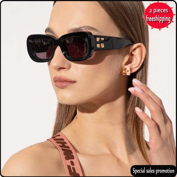 

brand design sunglasses 50%off1 plate frame oval sunglass star net red same sunglass fashion omri019 uv400 high quality, White;black