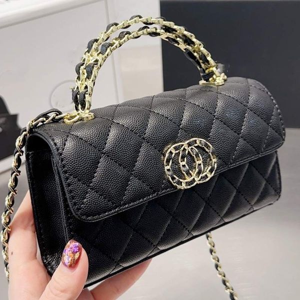 

designer quilted crossbody bag shoulder purse channel mini flap bag with handle clutch pink leather cross body small tote shopping bags even