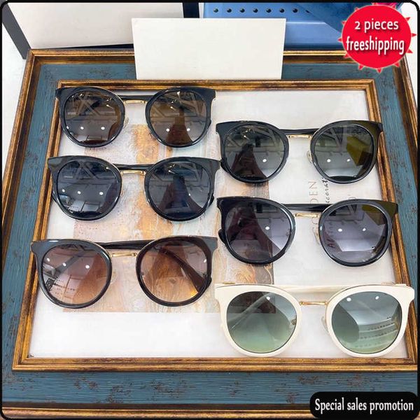 

brand design sunglasses g family style classic round to-ad sun glass female star network red sunglass gg1181 uv400 high quality, White;black