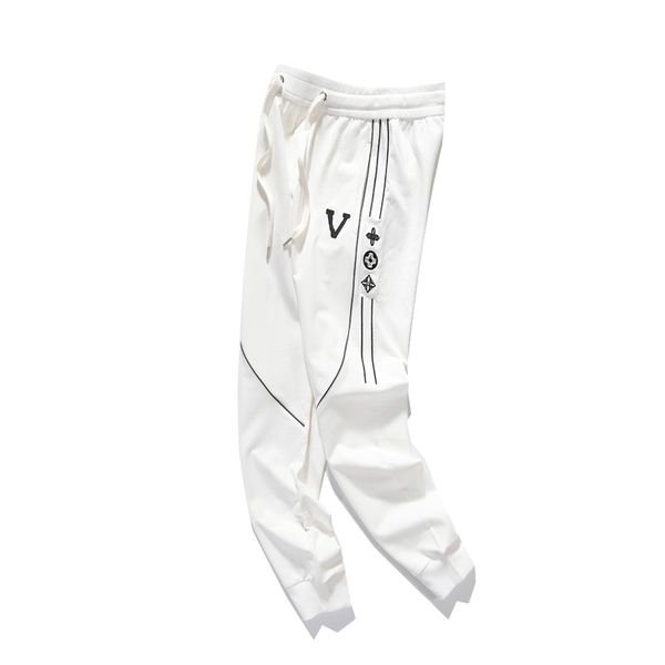 

thin mens womens sportswear tech fleece pants jogger tracksuit casual loose print skull drawstring sweatpants men women joggers camouflage o, Black