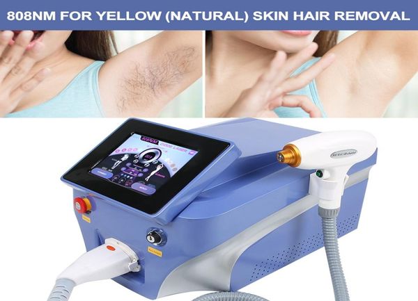 

professional three wavelength diode laser hair removal machine 755nm 808nm 1064nm permanent hair removal clinic use1516147, Black