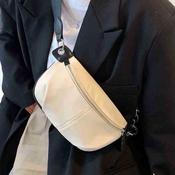 

women chest bag new design cool small oxford cloth fanny packs for women 2021 travel shoulder waist packs lady phone purses 220720