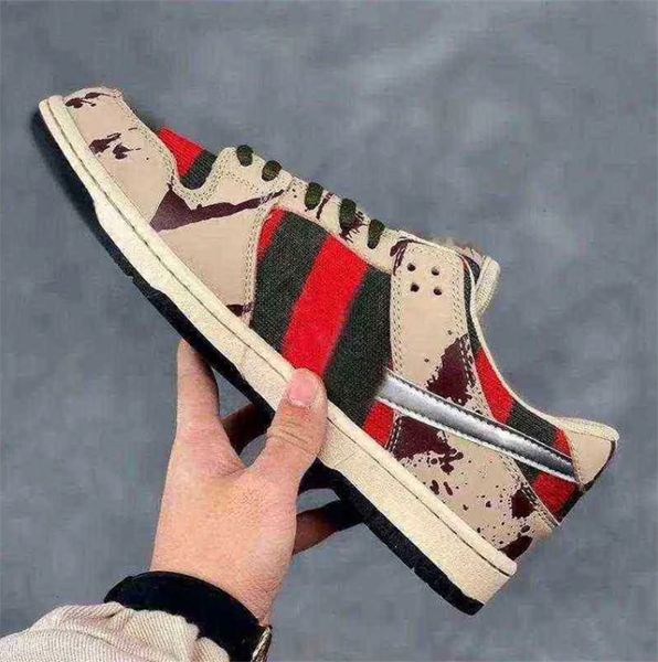 

basketball shoes pro freddy krueger dunks with es runong degrees mesh green men women running cement black grey red fire designer sport