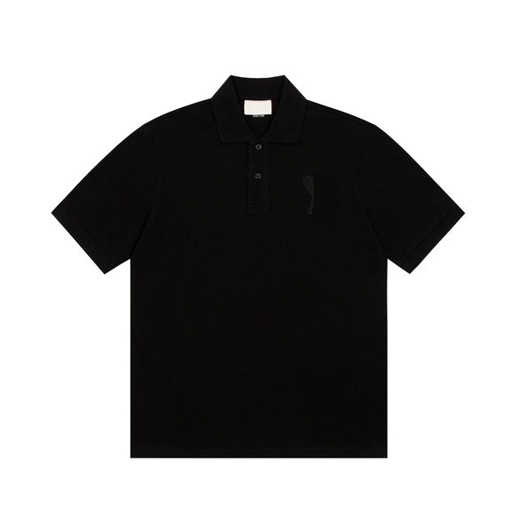 

men's plus tees & polos round neck embroidered and printed polar style summer wear with street pure cotton 44x, Black;brown