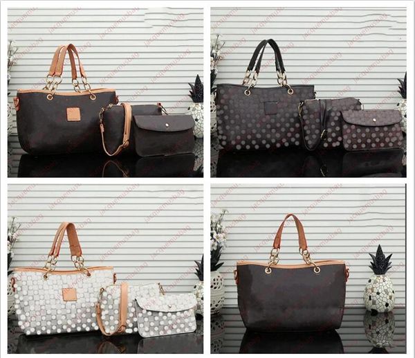 

designer 3 piece set bag tote handbag composite package shoulder crossbody bag neverbagfull messenger large capacity shopping pocket classic
