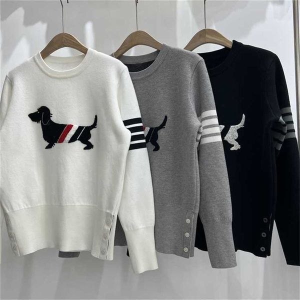 

80% off factory outlet online autumn winter new college style bars neck knitted sweater girl, Black;brown