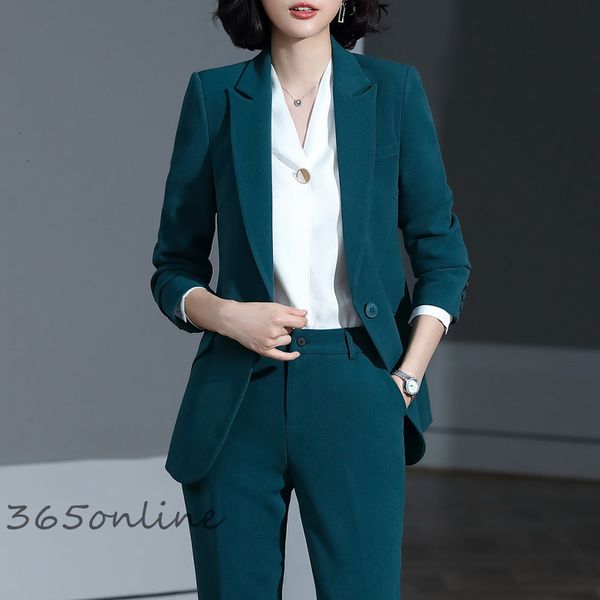

women's suits blazers fabric formal women business suits ol styles pantsuits professional blazers set autumn winter trousers sets 23032, White;black