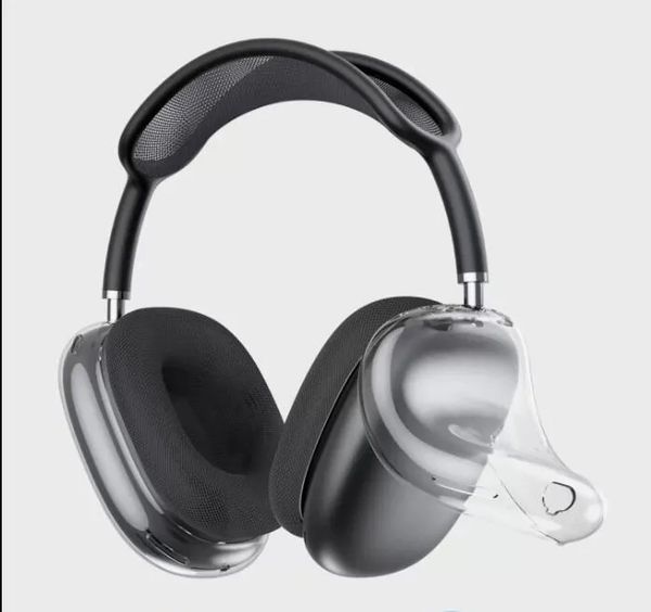 

for airpods max headband headphone accessories transparent tpu solid silicone waterproof protective case airpod maxs headphones headset cove