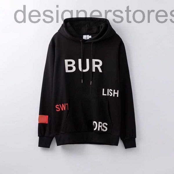

designer men's hoodie luxury brand multi-letter design pullover sweatshirt couples thin coat drawstring sweater 2xl 124 z08r, Black