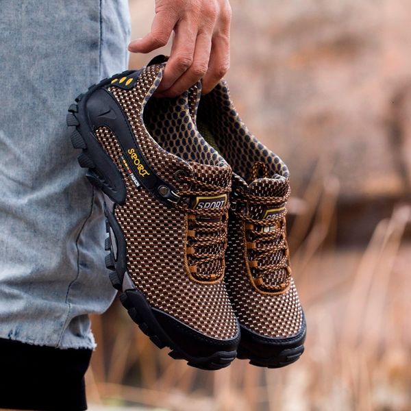 

dress shoes men breathable mesh casual outdoor wading men's sneakers lightweight boat walking footwear size 38 jkiu 230320, Black