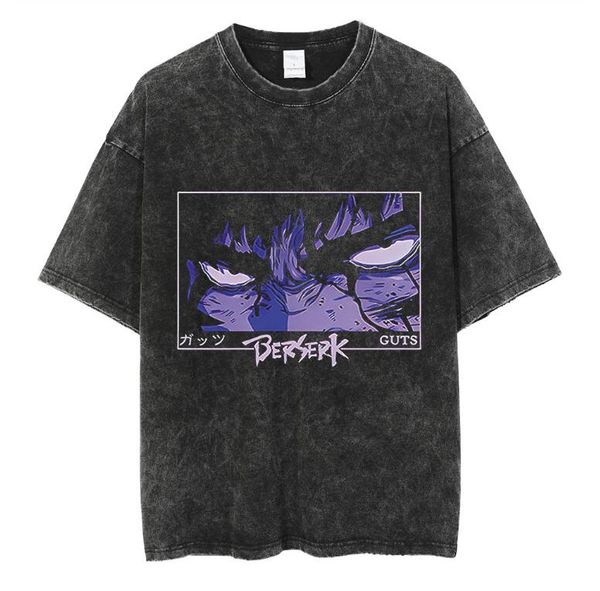 

streetwear washed t shirt men's plus tees printed cotton short sleeve tshirts, Black;brown