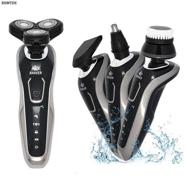 

electric shavers waterproof fast charging men s rechargeable razor beard trimmer shaving machine 230317