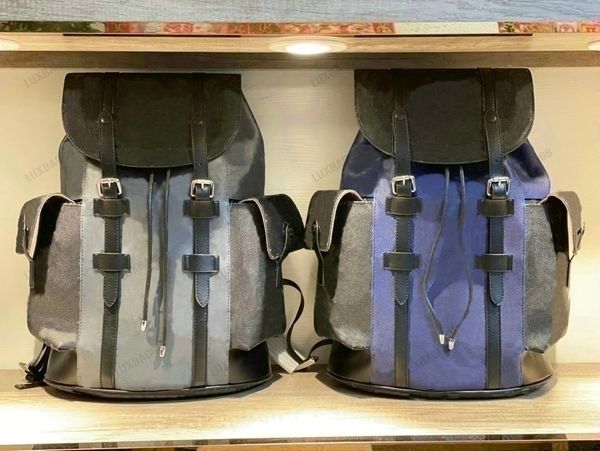 

chriser pm backpack mens designer bag damier graphite canvas large capacity luxurys backpack designer monograms canvas leather hobo duffle c