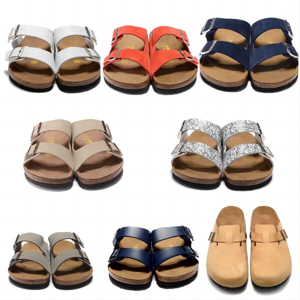

design shoes sandals arizona gizeh sell summer men women flats cork slippers casual shoes print mixed colors size 34-46, Black