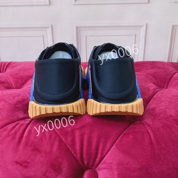 

2023designer sneaker casual shoes men fashion mesh calfskin patchwork black white sneakers knit technical platform trainers