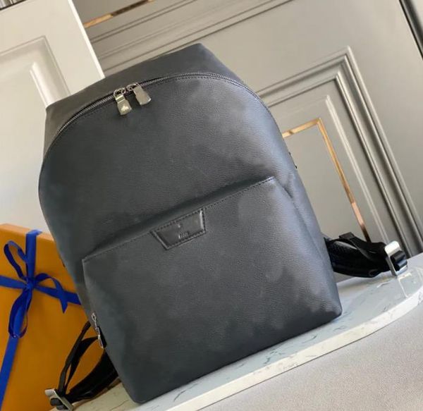 

designer luxury bag apollo backpack m43186 eclipse leather silver discovery gun metal hardware mens day bag backpack luis quality