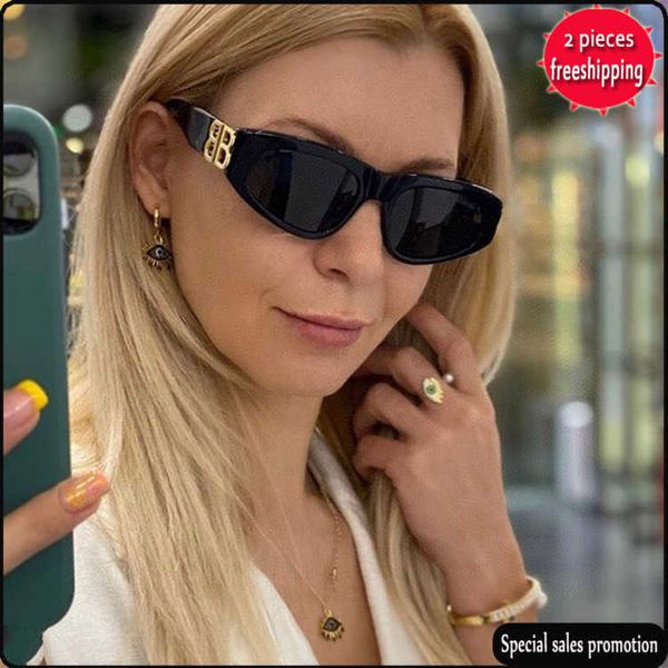 

brand design sunglasses paris b's cat's eye fashionable ins netred of the same style with a face showing xiaochao bb0095, White;black