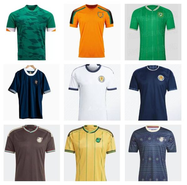

irland soccer jerseys jamaica scotland 2023 2024 home nathan collins matt doherty evan ferguson caoimhin kelleher john egan josh cullen foot, Black;yellow