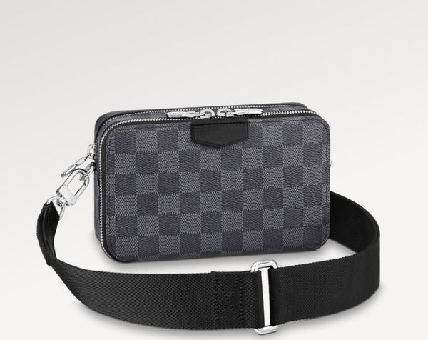 

new men's small shoulder bag n60418 alpha wearable handbag