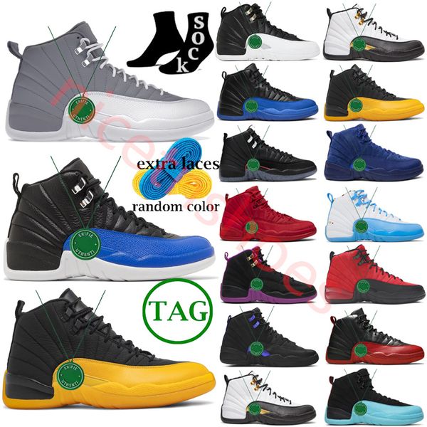 

jumpman 12 basketball shoes men 12s stealth playoffs university blue gold royalty black taxi out the mud reverse flu game hyper royal