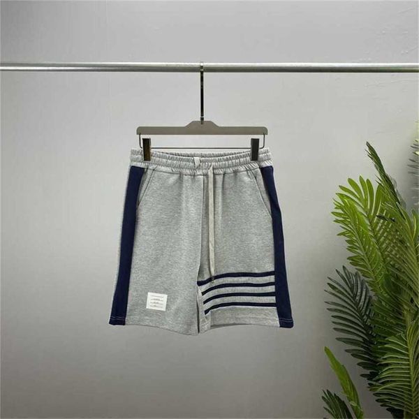 

80% off factory outlet online spring/summer new men's relaxed tight waist straight shorts bars splice men's women's loose ver, White;black
