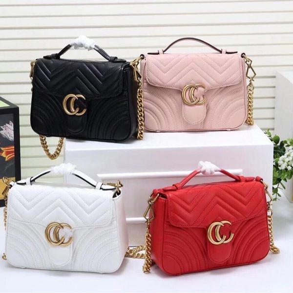 

classic style women chain bag fashion marmont shoulder crossbody package clutch handbag luxury brand designer bag tote bag evening package