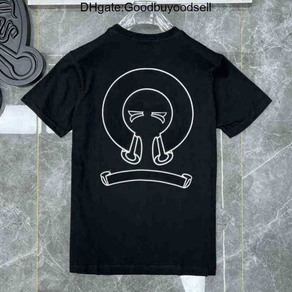 

fashion mens classic t shirts brand t-shirts ch white short sweater casual embossed letter horseshoe sanskrit cross pattern designers m7ls, White;black