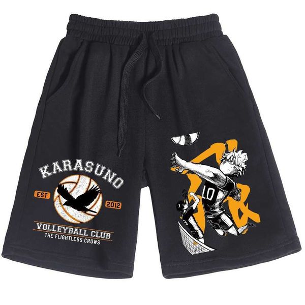 

men's shorts summer new casual pants volleyball youth anime animation peripheral men and women's shorts, White;black