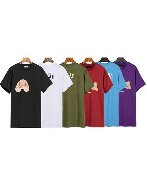 

trendy angel decapitated teddy bear print tshirt loose men039s and women039s wear letter short sleeve a22457065, White;black